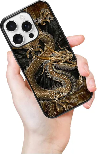 Vista 136 de Funda para iPhone Air - Dragón dorado chino