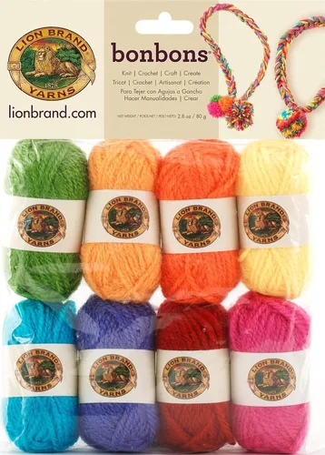 Vista 13 de Lion Brand Yarn Paquete de hilo BonBons Brights