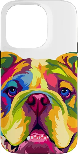 Vista 20 de Pop Art English Bulldog Dog Lover Bulldog Case for iPhone 17