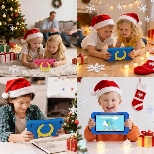 Vista 7 de DigiLand Tablet para niños de 7 pulgadas, Android 15 tabletas con funda protectora, 4 GB de RAM+32 GB de ROM, pantalla IPS de 1024 x 600, cámara