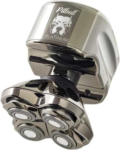 Vista 2 de Compra un Skull Shaver Pitbull Platinum junto con la cuchilla de repuesto de 3 cabezales