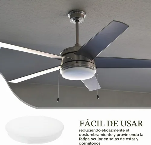 Vista 7 de Cubierta blanca para ventilador de techo, 17cm / 6.7 in/6.7