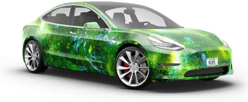 Vista 5 de Rwraps Space Alien Plasma - Rollo de película de vinilo brillante para automóvil, 59 pulgadas x 1 pie
