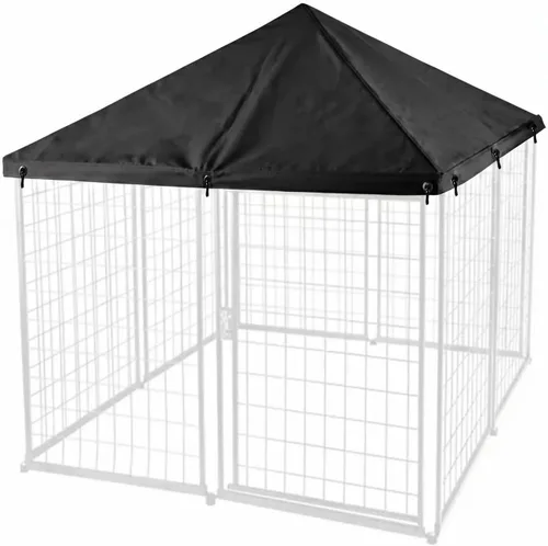 Vista 12 de Cubierta para Perrera de Perros para Exteriores Grande Perrera de Perros para Exteriores de Servicio Pesado Malla Grande Cubierta de Jaula Negro