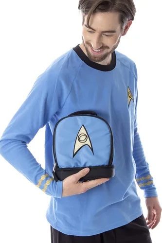 Vista 3 de Star Trek The Original Series Spock - Bolsa de almuerzo aislada con doble compartimento con logotipo de oficial científico, 10 pulgadas