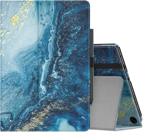 Vista 37 de MoKo - Funda para tablet Kindle Fire HD 10 y 10 Plus (11.ª generación, versión 2021), diseño delgado y plegable con función de encendido y apagado