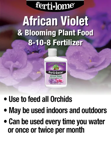 Vista 2 de Houseplant Hero African Violet & Blooming Plant Food - Fertilizante para plantas de interior 8-10-8 (8 onzas)