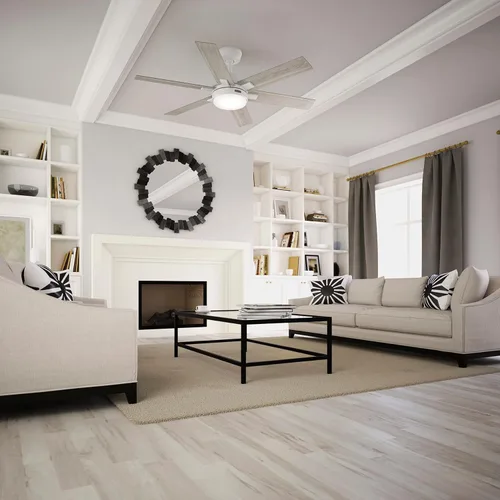 Vista 7 de Hunter Fan Company 51880 Georgetown Ventilador de techo, blanco fresco, 52
