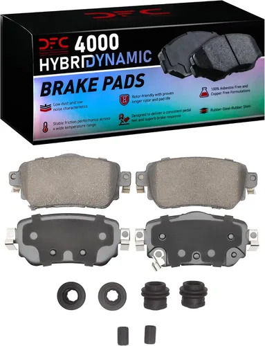Vista 8 de Dynamic Friction Company Pastillas de freno traseras 4000 HybriDynamic 4000-1965-00