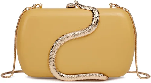 Vista 38 de Bolso de mano de piel sintética desmontable con cadena cruzada, bolso de noche, bolso de mano para mujer, formal, boda, fiesta, baile de graduación