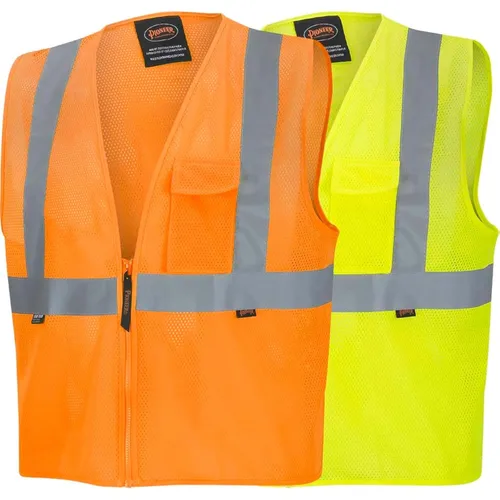 Vista 8 de Pioneer Hi Vis - Chaleco de seguridad de malla para hombres y mujeres, cinta reflectante, clase 2, tráfico, seguridad pública, seguridad
