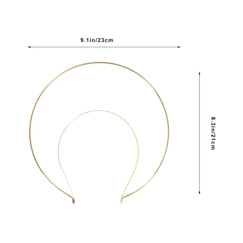 Vista 2 de FOMIYES Tocado dorado para boda de ángel, accesorios de material metálico para mujer