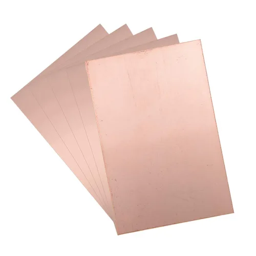 Vista 17 de Uxcell 5 piezas 70x50mm Placa de circuito PCB de doble cara con revestimiento de cobre laminado FR4 de 1mm de grosor para prototipos DIY