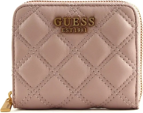 Vista 3 de GUESS Giully - Cartera pequeña con cremallera alrededor, Rosewood, Giully - Cartera pequeña con cremallera alrededor
