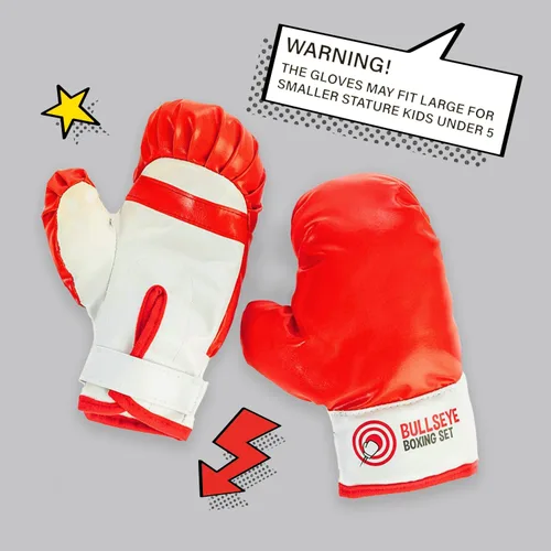 Vista 6 de Whoobli Punching Bag for Kids and Toddler Incl Boxing Gloves 3 4 5 6 7 8+ Years Old Adjustable Kids Boxing Bag with Stand Sports Toy for Boys