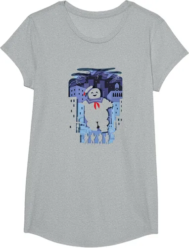 Vista 17 de Ghostbusters Experimental Depth Stay Puft - Camiseta, gris, S