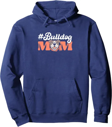Vista 6 de Hashtag Bulldog Mom Dueño de perro Sudadera con capucha American Bully, Negro