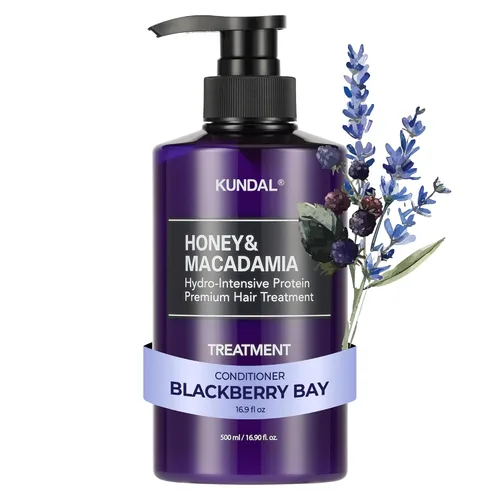 Vista 16 de KUNDAL Acondicionador Natural de Miel y Macadamia [Almizcle Blanco] Cuidado Capilar Coreano, Reparación del Daño, Hidratación Profunda, Fragancia