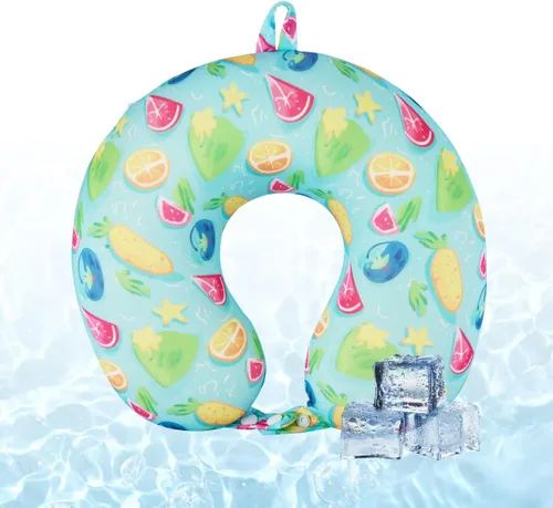 Vista 5 de Almohada de cuello de viaje de espuma viscoelástica para adolescentes y Pingüino