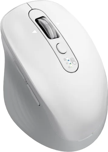 Vista 10 de INFINMIND Ratón Bluetooth inalámbrico, multidispositivo (BT1/BT2 + USB de 2.4 G) para laptop, iPad y Mac, desplazamiento de 4 vías con botones