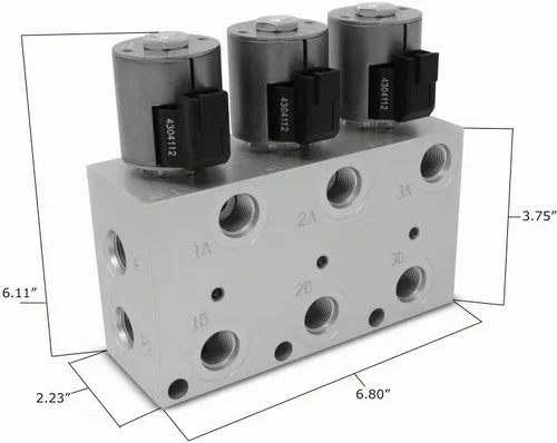 Vista 9 de Summit Hydraulics Kit multiplicador hidráulico, válvula selectora de 3 circuitos incluyendo acopladores y control de caja de interruptores