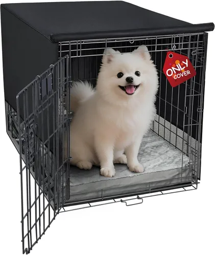 Vista 18 de Explore Land Funda transpirable para jaula de perro, ventilación de malla de 4 lados, funda básica para perrera para mascotas, todos los lados