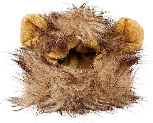 Vista 6 de Pet Krewe - Disfraz de melena de león para perro, para cuello de 8 a 14 pulgadas, melena de león para perros pequeños, ideal para Halloween