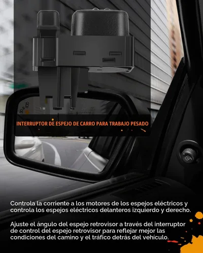Vista 5 de Interruptor de espejo eléctrico de repuesto para 1500 2500 2000-2002 para Chevy Silverado 1500 1500HD 2500 2500HD 3500 para Suburban 1500 2500