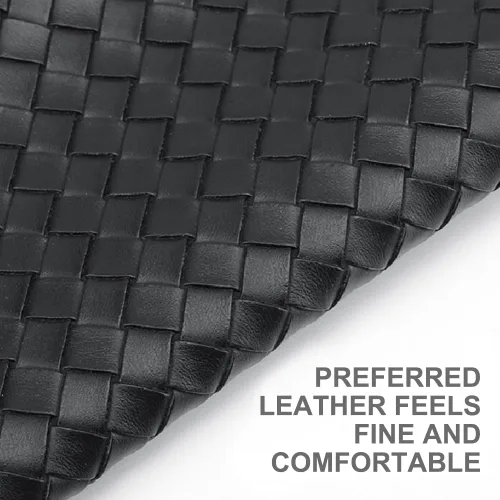 Vista 5 de Tarjetero negro para tarjetas de crédito, cartera pequeña con cremallera de acordeón, estuche organizador de tarjetas para mujeres y hombres, Negro