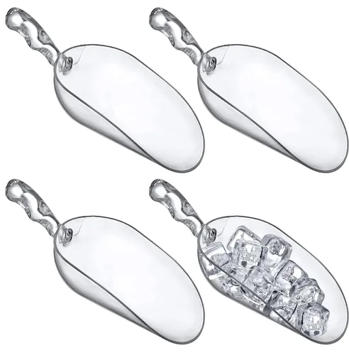 Vista 6 de Amazing Abby - Elsa - Cucharas de hielo de plástico de 5 onzas (juego de 4), cucharas de plástico para uso general, sin BPA, grado alimenticio, a