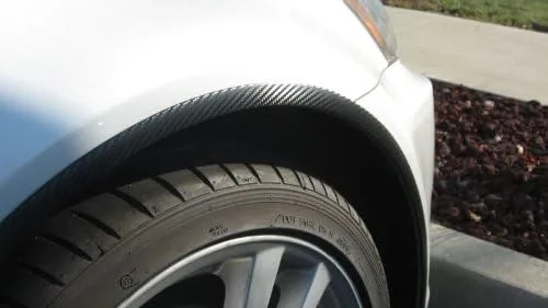 Vista 4 de Compatible con Mercedes Benz 1984-1993 190E 190 E Rueda de fibra de carbono Well/Fender Trim Molduras 4 piezas 1985 1986 1987 1988 1989 1990 1991