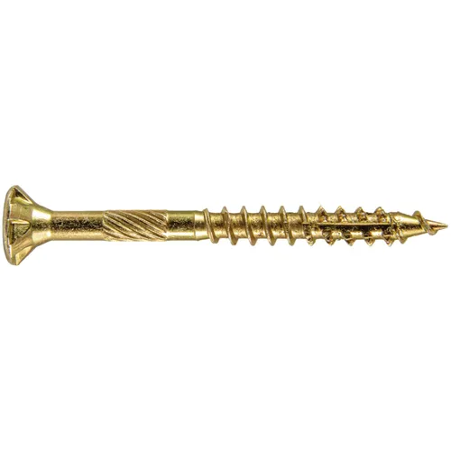 Vista 225 de 8 x 1 revestimiento exterior recubierto de bronce, tornillo de madera multiusos compatible con ACQ, cabeza plana Torx/Star Drive de 1 libra, 288