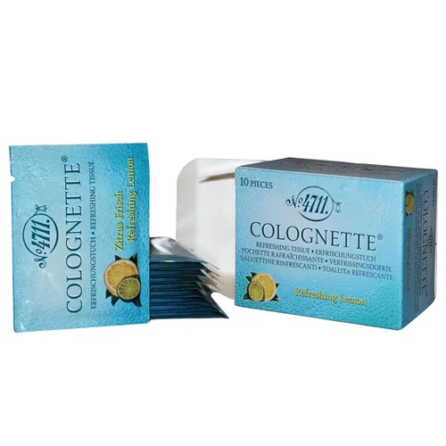 Vista 2 de Muelhens 4711 Colognette Eau de Cologne Perfumed Tissue para mujeres y hombres, 10