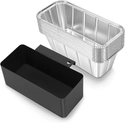 Vista 14 de QuliMetal Paquete de 30 forros traseros para vasos de grasa para Blackstone
