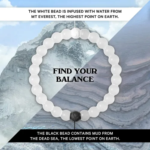 Vista 3 de Lokai Classic Beaded Bracelet for Women Men - Silicone Jewelry Fashion Bracelet Slides-On for Comfortable Fit