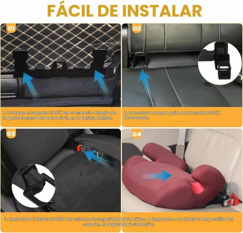 Vista 8 de Kit de anclaje de pestillo de asiento de automóvil – Convierte los autos más antiguos a una interfaz de compatibilidad ISOFIX, adaptador
