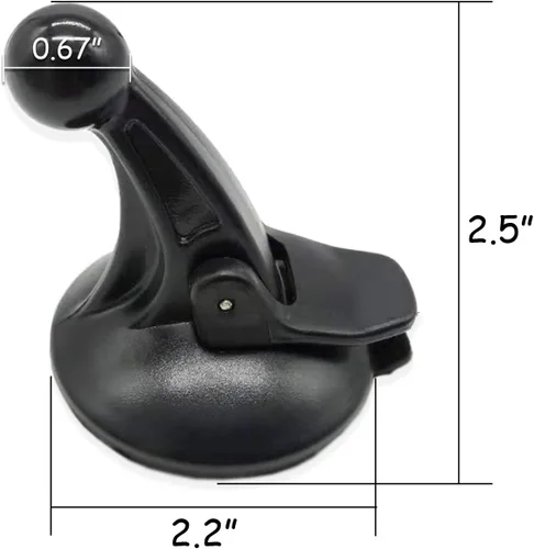 Vista 5 de TIHOOD Soporte de montaje de parabrisas GPS para Garmin Nuvi Ventosa Parabrisas de coche