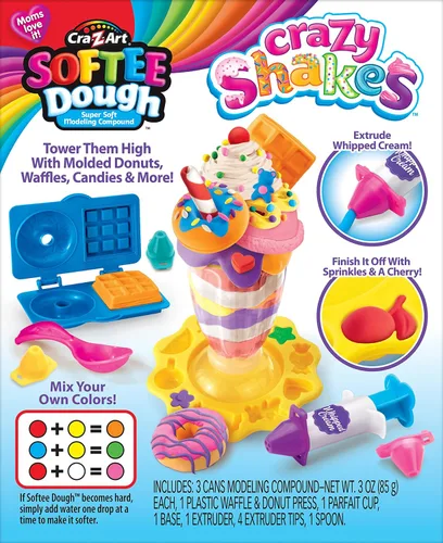 Vista 2 de Cra-Z-Art Softee Dough Crazy Shakes - Juego de batido para modelar, juguete para niños a partir de 3 años