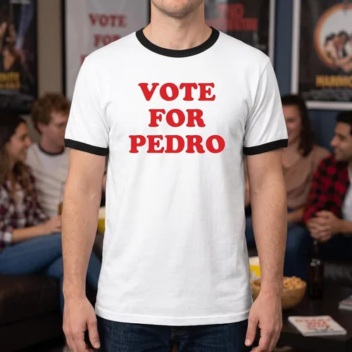 Vista 2 de Vota por Ringer Camiseta Funny Retro Cult Classic 2000s Nostalgia Novedad