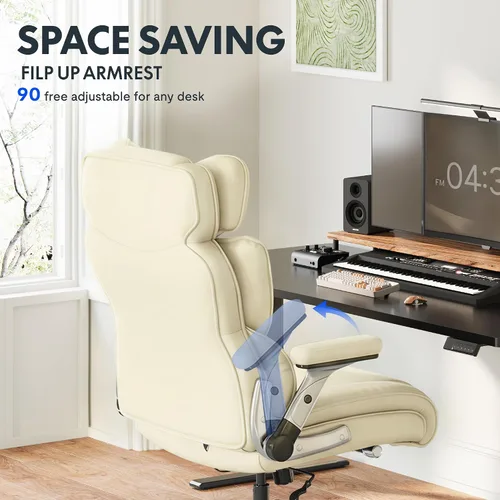 Vista 9 de FLEXISPOT Silla de oficina grande y alta de 600 libras para personas pesadas, silla de escritorio de computadora resistente con soporte lumbar