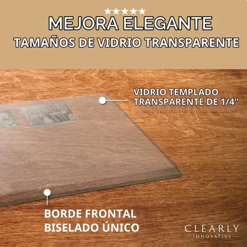 Vista 6 de Alfombrilla de escritorio de vidrio templado y almohadilla de escritorio