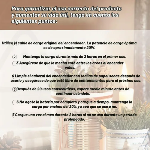 Vista 3 de VEHHE - Encendedor de velas eléctrico, encendedor de arco recargable con batería LED, pantalla de batería, cuello flexible largo, USB, encendedores