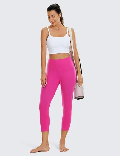 Vista 3 de CRZ YOGA Butterluxe - Leggings capri de cintura alta para mujer, 17 pulgadas, 19 pulgadas, 23 pulgadas, pantalones de yoga suaves y suaves