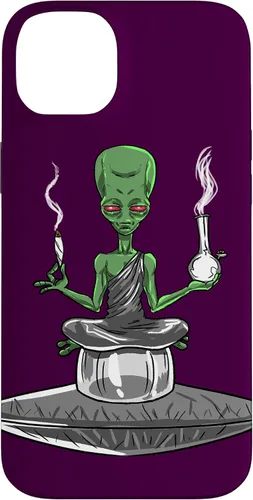 Vista 15 de Alien Smoker Bong Funny ET 420 Weed Space - Funda de regalo para iPhone 17