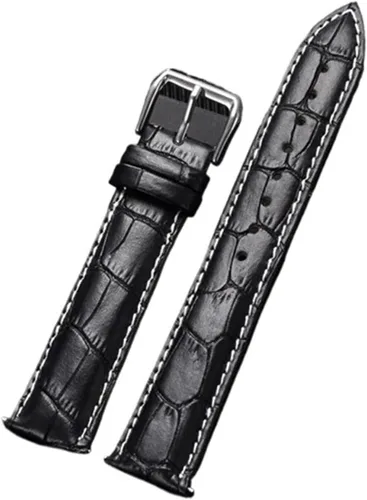 Vista 9 de Correas clásicas de cuero Watcbands 0.945 in 0.866 in 0.787 in 0.709 in 0.630 in hombres de negocios pulseras reloj accesorios correas