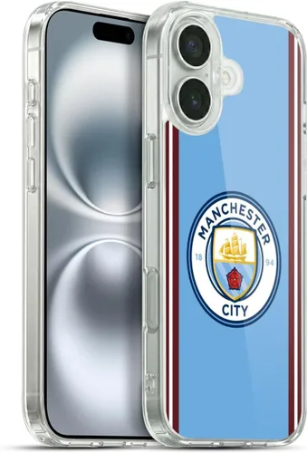 Vista 30 de Head Case Designs Funda de gel con licencia oficial del Manchester City Man City FC Away 2022/23 [protección de grado militar] compatible con Apple