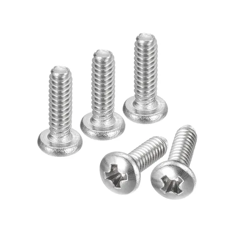 Vista 50 de uxcell Tornillos de máquina de cabeza redonda de 1/4-20x1, tornillo de acero inoxidable 304 18-8, accionamiento Phillips, totalmente roscado