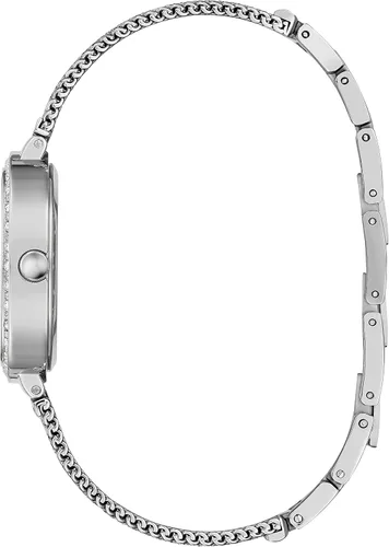 Vista 2 de GUESS Reloj de cuarzo para mujer con correa de acero inoxidable plata 135 Modelo GW0304L1
