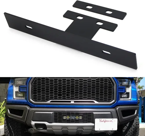 Vista 9 de iJDMTOY Kit de soporte de montaje para placa de matrícula delantera