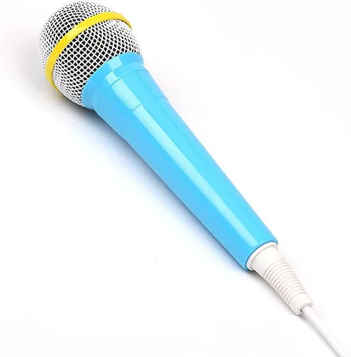 Vista 7 de Micrófono con cable, micrófono dinámico de 0.138 in, conector ligero, sin batería, para niños, máquina de cantar para el hogar (azul), tamaño libre